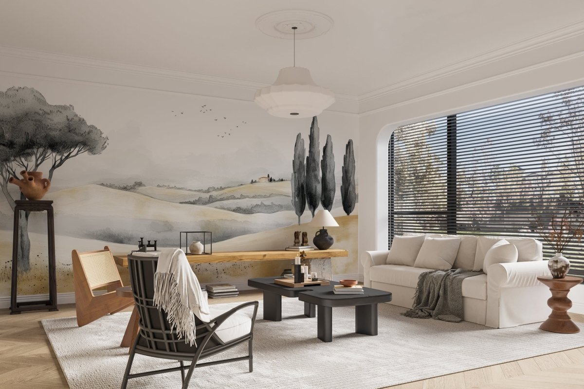 Colline Toscane Aquarelle