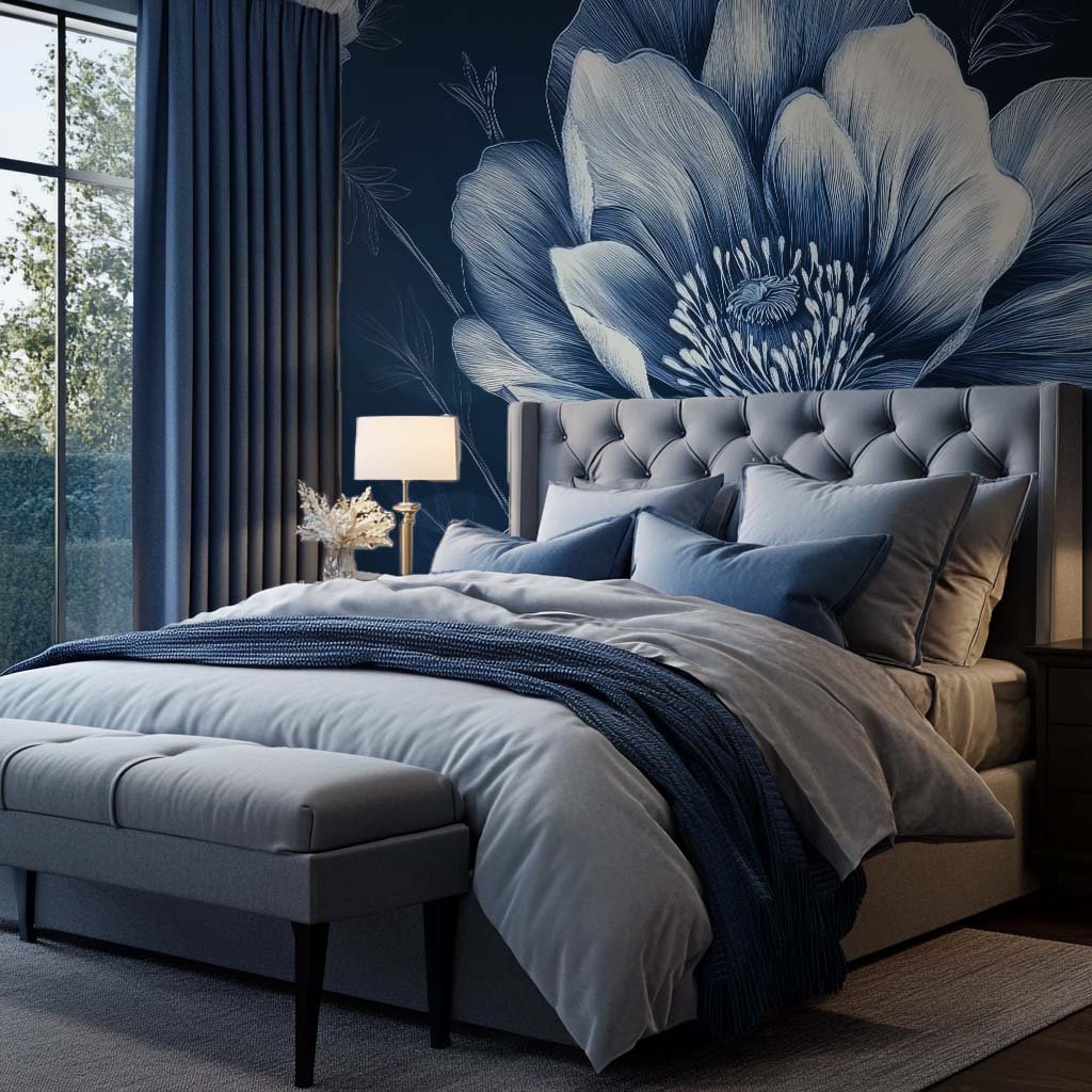 Grand Pétale Indigo Nuit