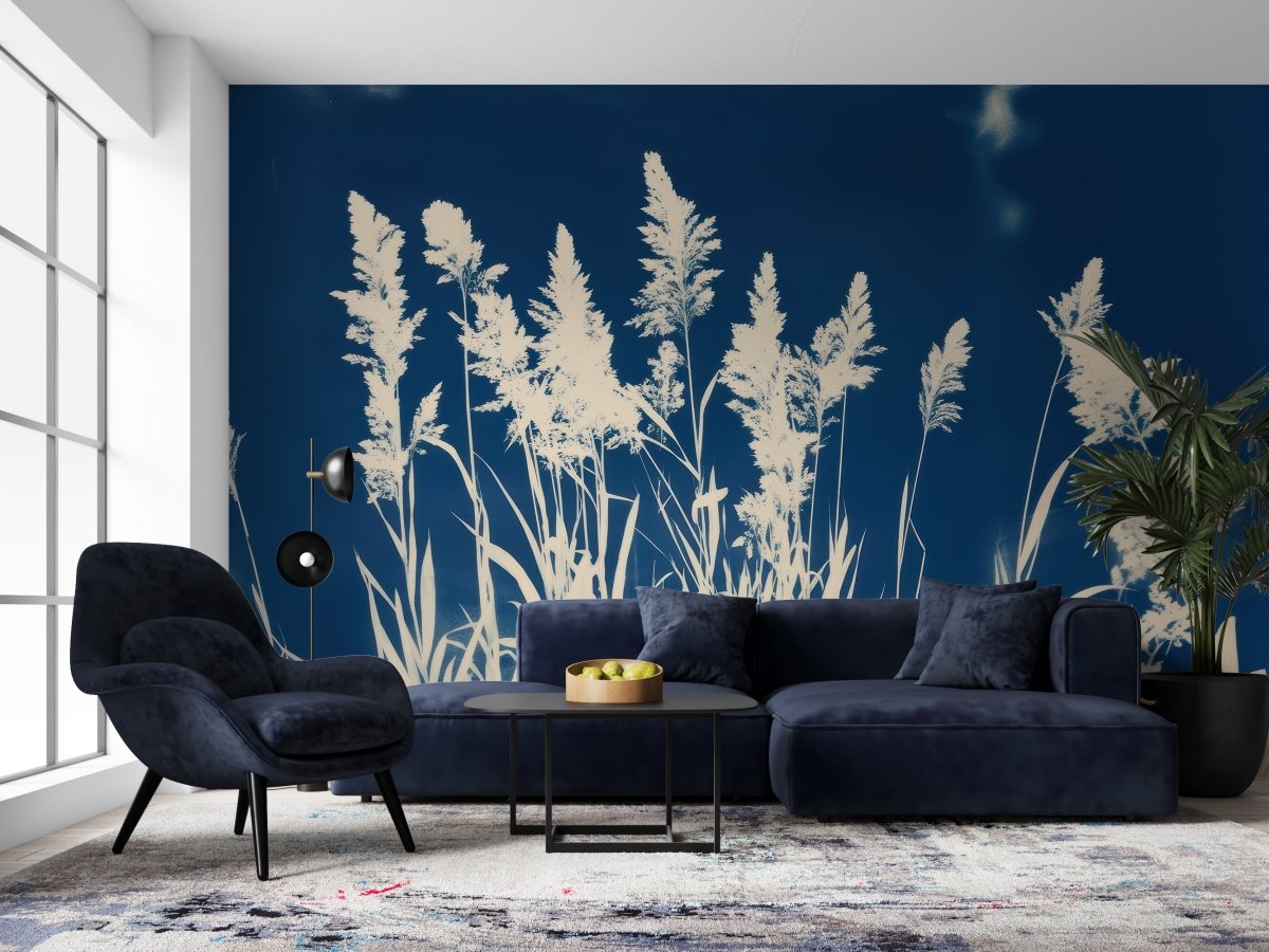 Herbes de Pampa Cyanotype