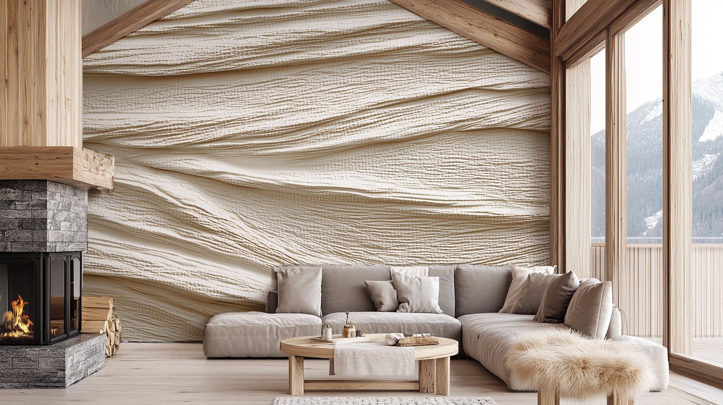 Spirale Temporelle : Papier Peint Vortex Bois Centenaire