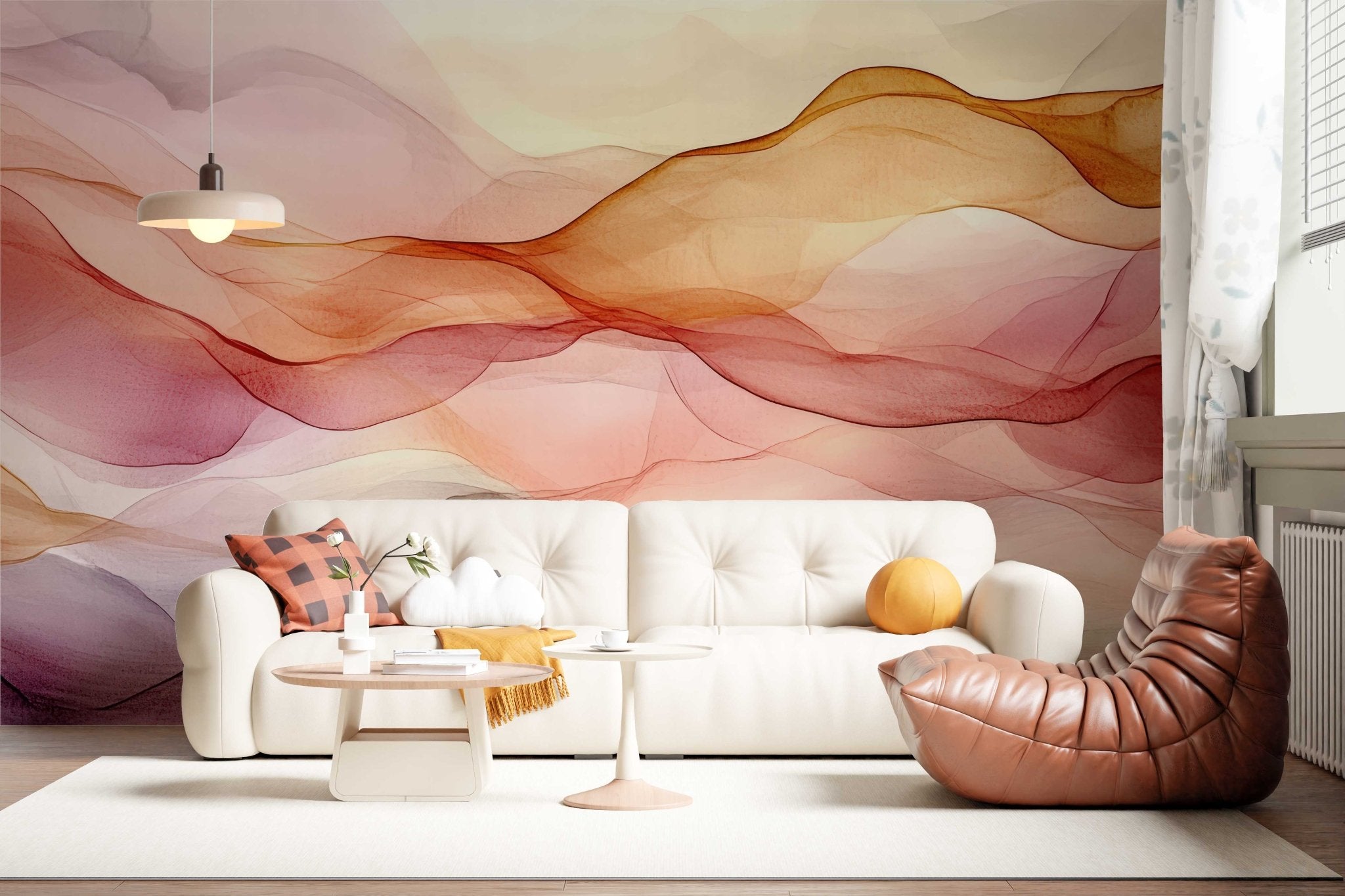 Valse végétale - Mur d'accent artistique