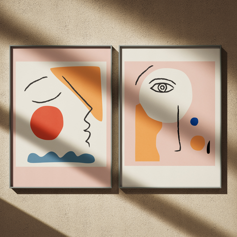 Tableau Sérénité cubiste